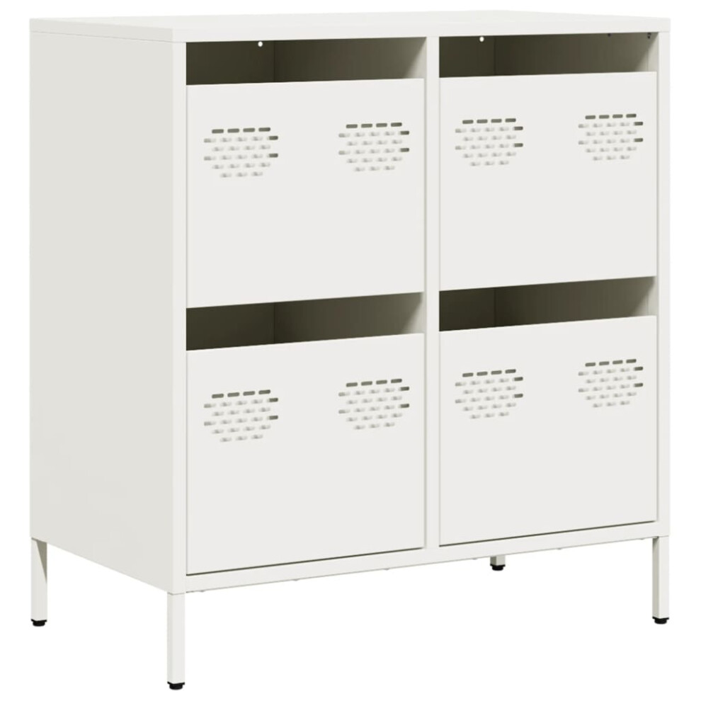 Vidaxl (White, 68 X 39 X 73.5 Cm) Sideboard Cabinet Storage Cupboard Highboard Cold-Rolled Steel