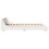 VidaXL (white, 160 x 200 cm) vidaXL Bed Frame with Headboard Wax Solid Wood Pine 5