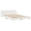 VidaXL (white, 150 x 200 cm) vidaXL Bed Frame with Headboard Wax Solid Wood Pine 3