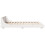 VidaXL (white, 150 x 200 cm) vidaXL Bed Frame with Headboard Wax Solid Wood Pine 5