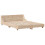 VidaXL (natural, 120 x 190 cm) vidaXL Bed Frame with Headboard Wax Solid Wood Pine 3