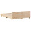 VidaXL (natural, 120 x 190 cm) vidaXL Bed Frame with Headboard Wax Solid Wood Pine 6
