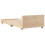 VidaXL (natural, 90 x 190 cm) vidaXL Bed Frame with Headboard Wax Solid Wood Pine 6