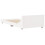 VidaXL (white, 90 x 190 cm) vidaXL Bed Frame with Headboard Wax Solid Wood Pine 6