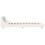 VidaXL (white, 90 x 190 cm) vidaXL Bed Frame with Headboard Wax Solid Wood Pine 5