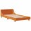 VidaXL (wax brown, 90 x 190 cm) vidaXL Bed Frame with Headboard Wax Solid Wood Pine 3
