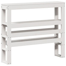 (white, 96 x 19 x 82 cm) vidaXL Headboard with Shelves Bedroom Bed Header Bed Headboard Solid Wood Pine