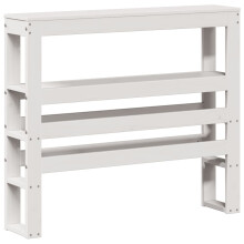 (white, 81 x 19 x 82 cm) vidaXL Headboard with Shelves Bedroom Bed Header Bed Headboard Solid Wood Pine