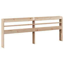 (natural, 190 x 16 x 82 cm) vidaXL Headboard with Shelves Bed Header Bed Headboard Solid Wood Pine