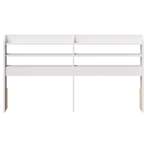 VidaXL (white, 170 x 16 x 82 cm) vidaXL Headboard with Shelves Bed Header Bed Headboard Solid Wood Pine 2