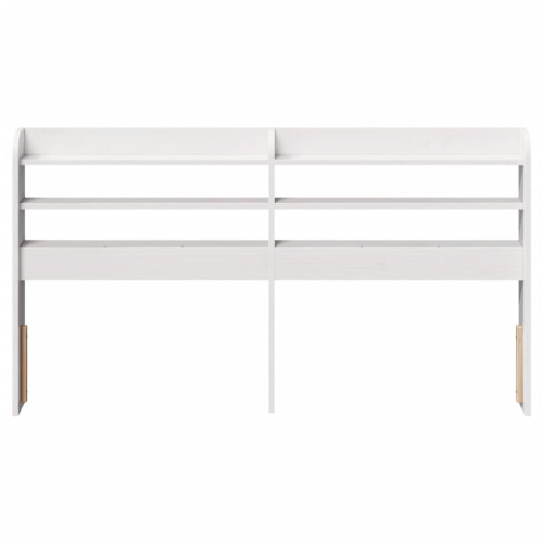 VidaXL (white, 160 x 16 x 82 cm) vidaXL Headboard with Shelves Bed Header Bed Headboard Solid Wood Pine 2