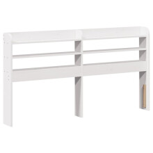 (white, 150 x 16 x 82 cm) vidaXL Headboard with Shelves Bed Header Bed Headboard Solid Wood Pine