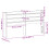 VidaXL (white, 145 x 16 x 82 cm) vidaXL Headboard with Shelves Bed Header Bed Headboard Solid Wood Pine 4