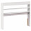 VidaXL (white, 110 x 16 x 82 cm) vidaXL Headboard with Shelves Bed Header Bed Headboard Solid Wood Pine 5