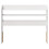 VidaXL (white, 100 x 16 x 82 cm) vidaXL Headboard with Shelves Bed Header Bed Headboard Solid Wood Pine 3