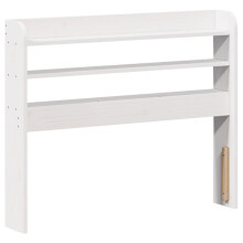 (white, 85 x 16 x 82 cm) vidaXL Headboard with Shelves Bed Header Bed Headboard Solid Wood Pine