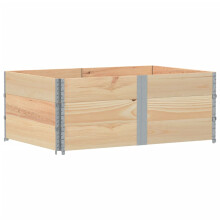 vidaXL Paletten-Aufsatzrahmen 3 Stk. 150x100 cm Massivholz Kiefer