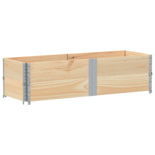 (natural, 150 x 50 cm/ 2 pcs) vidaXL Pallet Collars Garden Raised Bed Vegetable Planter Box Solid Wood Pine