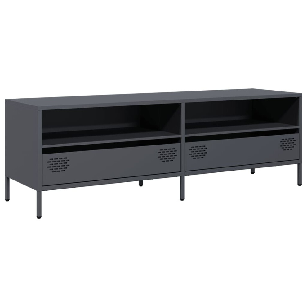 Vidaxl (Anthracite, 135 X 39 X 43.5 Cm) Tv Cabinet Tv Stand Tv Unit Media Hifi Cabinet Cold-Rolled Steel