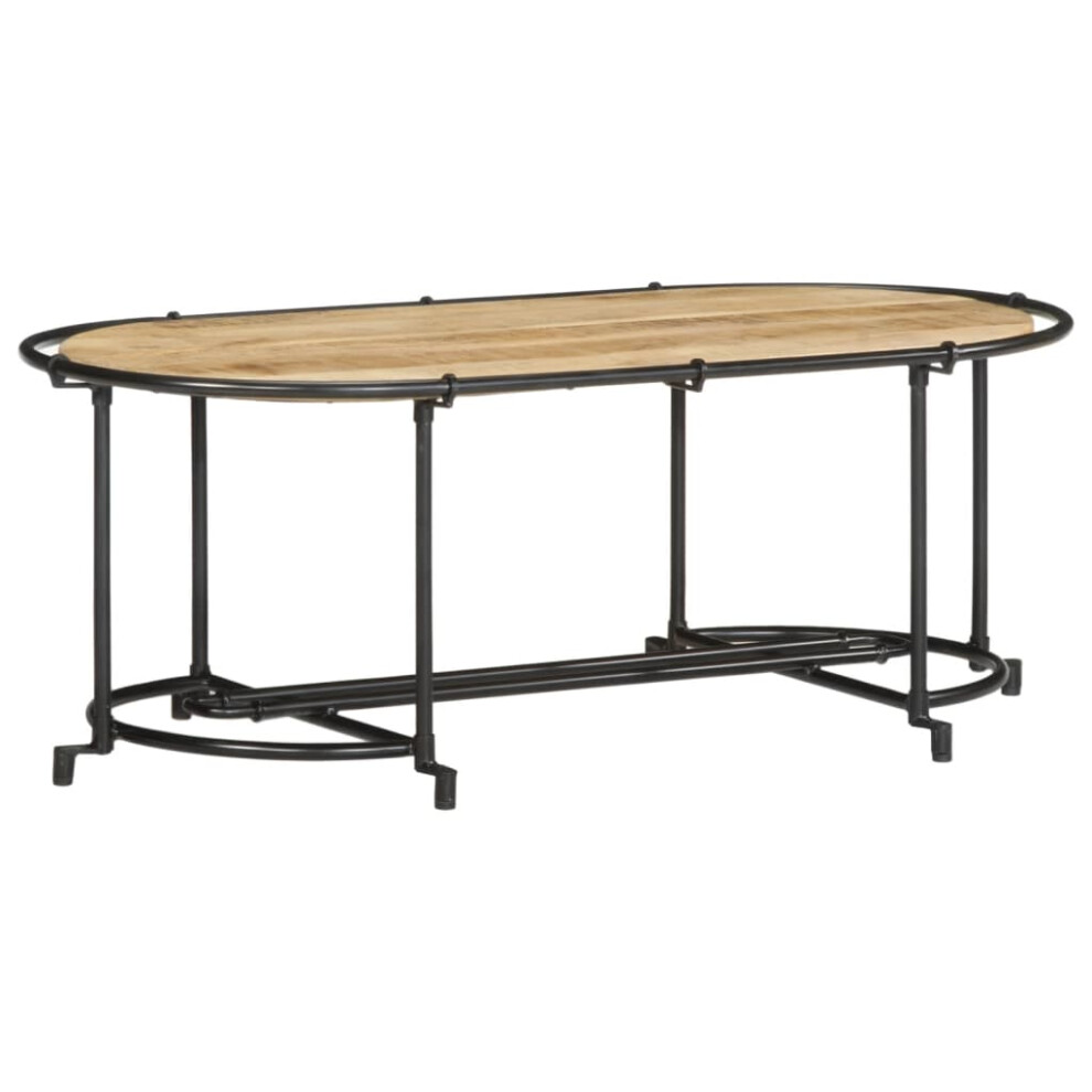 Vidaxl (Rough Mango Wood) Coffee Table Hallway End Table Accent Side Table Tea Console Table