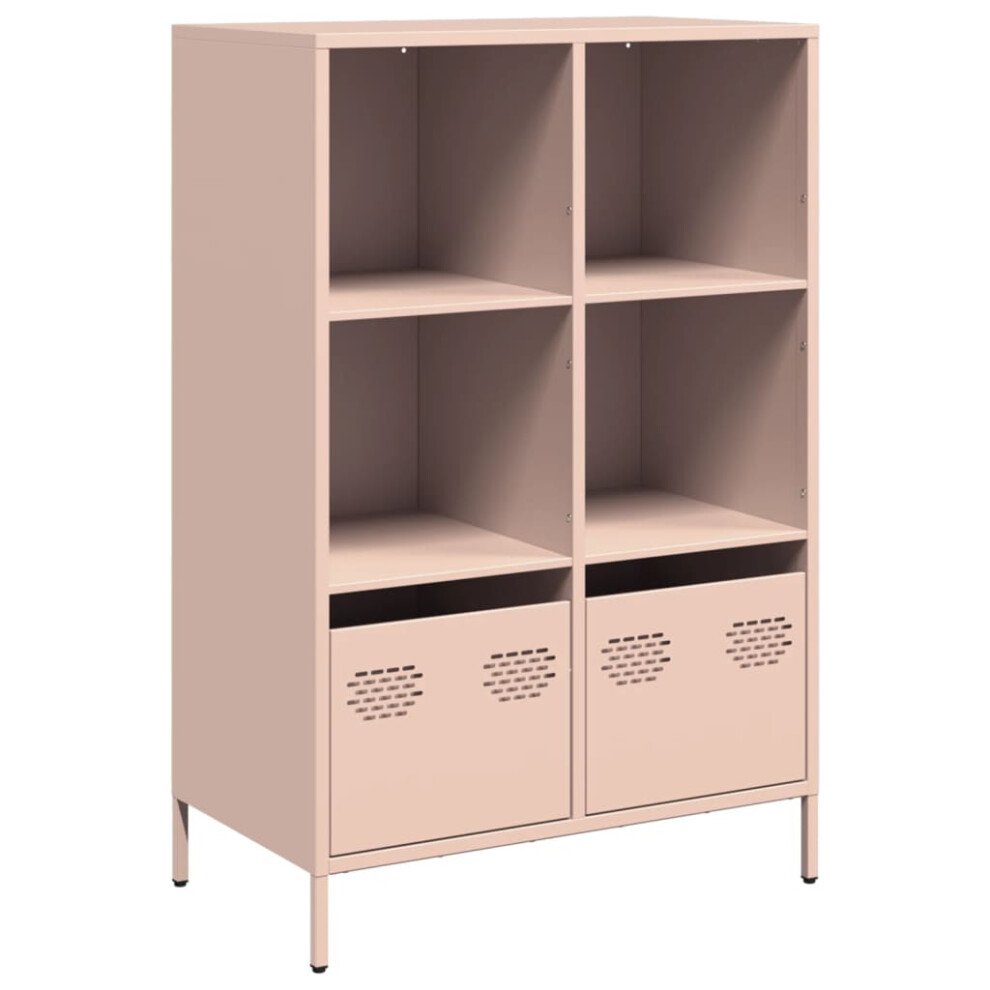 (pink, 68x39x103,5 cm) vidaXL Highboard Sideboard Home Storage Side Cabinet Cupboard Buffet Steel