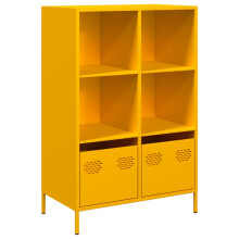 (yellow, 68x39x103,5 cm) vidaXL Highboard Sideboard Home Storage Side Cabinet Cupboard Buffet Steel