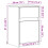 VidaXL (white, 1 pcs) vidaXL Bedside Cabinet with LED Lights Nightstand Engineered Wood 4