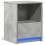 VidaXL (concrete grey, 1 pcs) vidaXL Bedside Cabinet with LED Lights Bed Table Engineered Wood 3