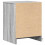 VidaXL (grey sonoma, 2 pcs) vidaXL Bedside Cabinet with LED Lights Bed Table Engineered Wood 8