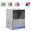 VidaXL (concrete grey, 2 pcs) vidaXL Bedside Cabinet with LED Lights Bed Table Engineered Wood 1