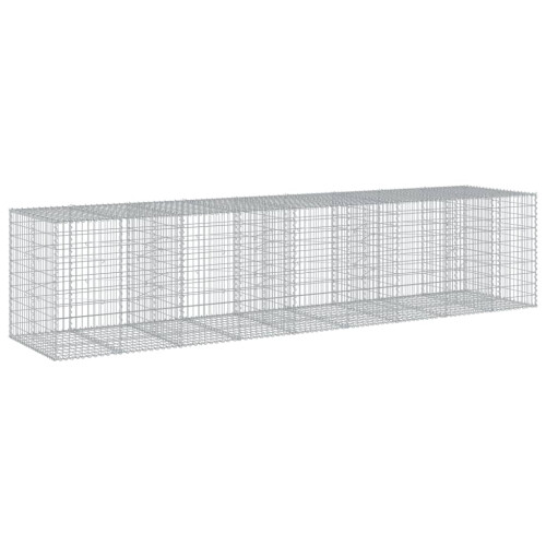 VidaXL vidaXL Gabione mit Deckel 450x100x100 cm Verzinktes Eisen