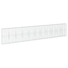vidaXL Gabione mit Deckel 1100x50x200 cm Verzinktes Eisen