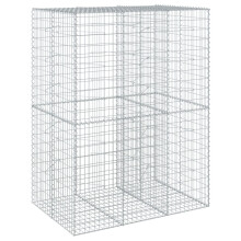 vidaXL Gabione mit Deckel 150x100x200 cm Verzinktes Eisen