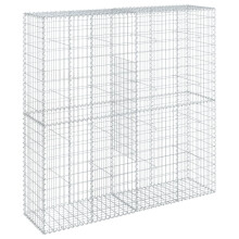 vidaXL Gabione mit Deckel 200x50x200 cm Verzinktes Eisen