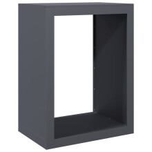 (anthracite, 60 x 40 x 80 cm) vidaXL Firewood Rack Fireplace Log Store Firewood Log Rack Log Holder Steel
