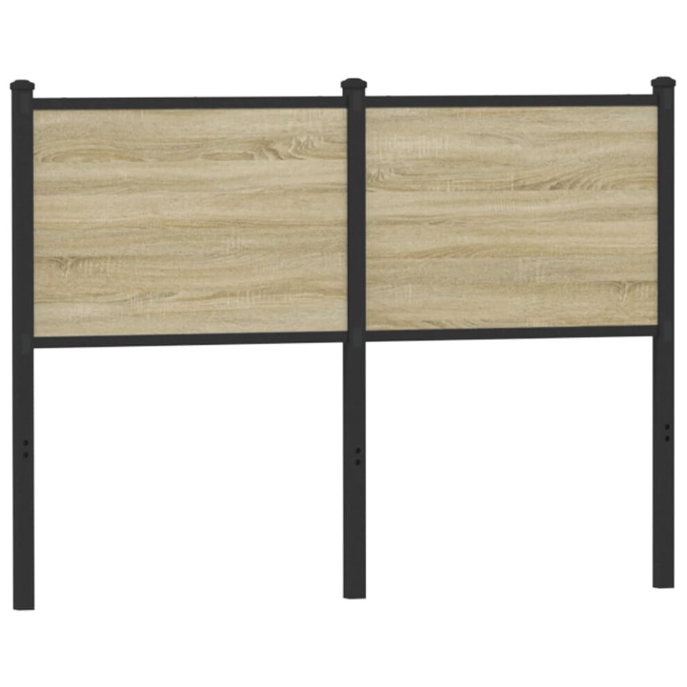 (sonoma, 120 cm) vidaXL Headboard Bedroom Bed Headboard Bed Header Engineered Wood And Steel