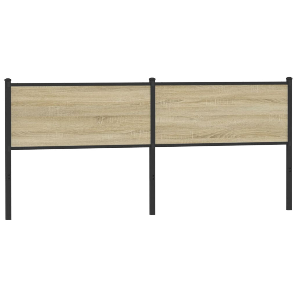 (sonoma, 190 cm) vidaXL Headboard Bedroom Bed Headboard Bed Header Engineered Wood and Steel