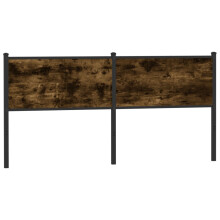 (smoked oak, 160 cm) vidaXL Headboard Bedroom Bed Headboard Bed Header Engineered Wood and Steel