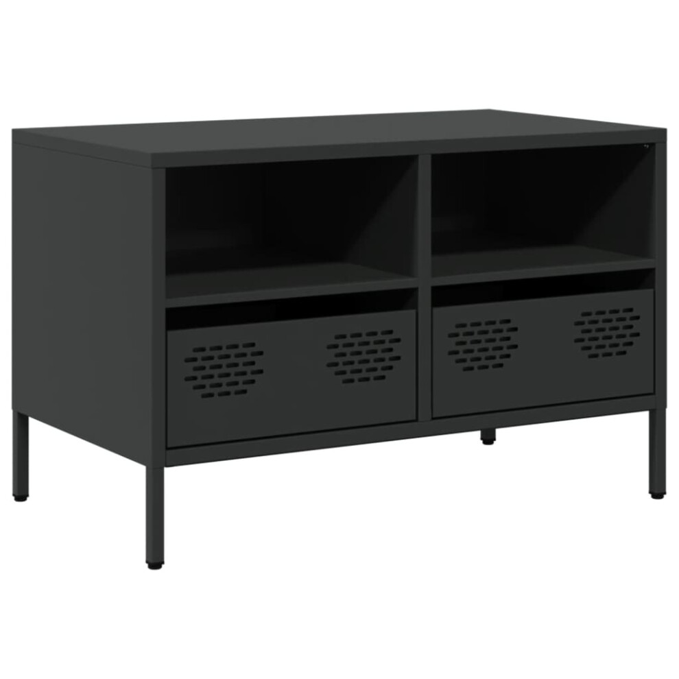 (black, 68 x 39 x 43.5 cm) vidaXL TV Cabinet TV Stand TV Unit Entertainment Centre Cold-rolled Steel