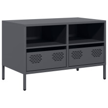 (anthracite, 68 x 39 x 43.5 cm) vidaXL TV Cabinet TV Stand TV Unit Entertainment Centre Cold-rolled Steel