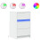 VidaXL (white) vidaXL Bedside Cabinet with LED Lights Bed Side Table Engineered Wood 2