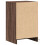 VidaXL (brown oak) vidaXL Bedside Cabinet with LED Lights Bed Side Table Engineered Wood 8