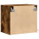 VidaXL (smoked oak, 2 pcs) vidaXL Wall-mounted Bedside Cabinets with LED Lights Bed Table Side Table 9