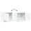 VidaXL (white, 2 pcs) vidaXL Wall-mounted Bedside Cabinets with LED Lights Bed Table Side Table 10