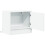 VidaXL (white, 2 pcs) vidaXL Wall-mounted Bedside Cabinets with LED Lights Bed Table Side Table 7