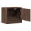 VidaXL (brown oak, 2 pcs) vidaXL Wall-mounted Bedside Cabinets with LED Lights Bed Table Side Table 7