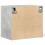 VidaXL (concrete grey, 2 pcs) vidaXL Wall-mounted Bedside Cabinets with LED Lights Bed Table Side Table 9