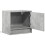 VidaXL (concrete grey, 2 pcs) vidaXL Wall-mounted Bedside Cabinets with LED Lights Bed Table Side Table 7