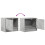 VidaXL (concrete grey, 2 pcs) vidaXL Wall-mounted Bedside Cabinets with LED Lights Bed Table Side Table 10