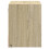 VidaXL (sonoma oak, 2 pcs) vidaXL Wall-mounted Bedside Cabinets with LED Lights Bed Table Side Table 8